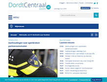 Tablet Screenshot of dordtcentraal.nl